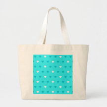 Special Blue Heart Pattern Bag