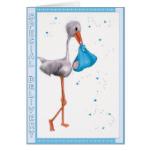 Special Delivery - Congratulations Card - Boy