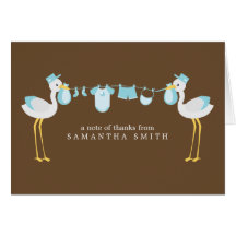 Special Delivery Thank You Notes {blue} Greeting Cards