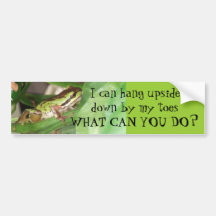 Speckled Frog in the Pepper Plant Bumper Sticker