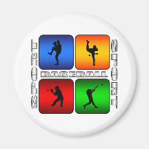 Spectacular Baseball Fridge Magnet