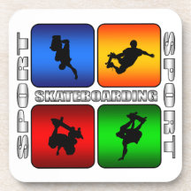 Spectacular Skateboarding Drink Coasters
