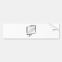 Speech bubble bumper sticker