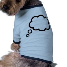 Speech bubble cloud dog clothing