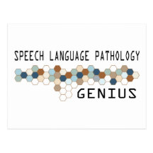 Speech Language Pathology Genius Postcard