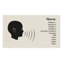 Speech Therapy Business Card Templates