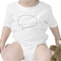 speechbubble02transparent01 baby bodysuit