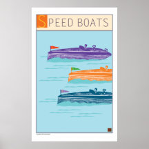 Speed Boats-Prints/Poster