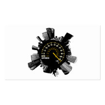 Speed City 1 Business Card Template