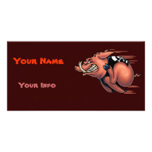 Speed Hog Photo Card Template