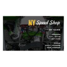 Speed Shop Business Card Template