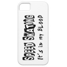 Speed Skating It's in my blood iPhone 5 Cases