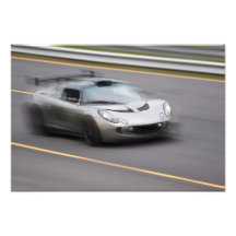 Speeding Sports Car Photo Print