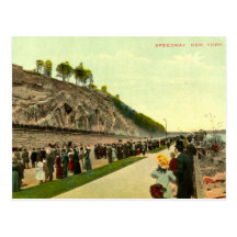 Speedway, New York City, 1910 Vintage Postcard