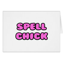 Spell Chick Pink cards
