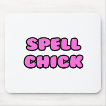 Spell Chick Pink Mousemat