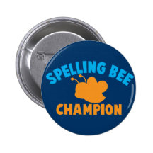 Spelling Bee Champion Button