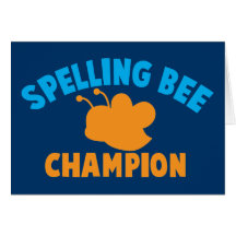 Spelling Bee Champion Greeting Card