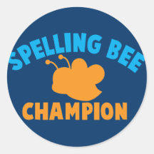 Spelling Bee Champion Sticker