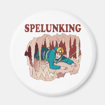 Spelunking 3 fridge magnets