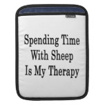 Spending Time With Sheep Is My Therapy iPad Sleeves