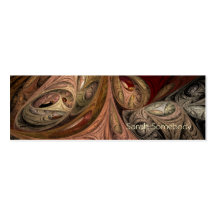 Spice Twist Fractal Profile Card Business Card Templates