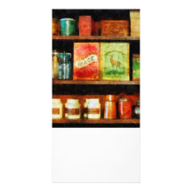 Spices on Shelf Personalized Photo Card