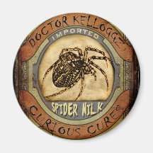 Spider Milk Fridge Magnet