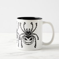 Spider Tattoo Two-Tone Mug mugs