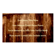 Spider Web On Fence Business Card Template