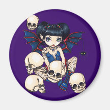 "Spiders and Skulls" Magnet