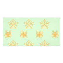 Spiders Webs Stationary for Halloween Customized Photo Card