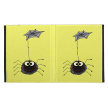 Spiderweb and a little spider iPad folio covers