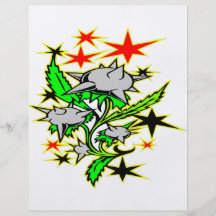Spike Mace Plant Tattoo Flyer