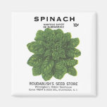 Spinach, Rodabush's Seed Store Refrigerator Magnet