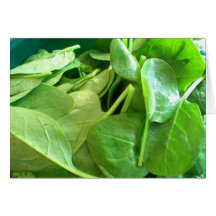 Spinage Greeting Card