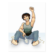 Spinning Dreidel Postcard