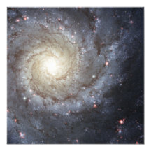 Spiral galaxy M74 Photographic Print