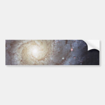 Spiral Galaxy Messier 74 NGC 628 Bumper Stickers