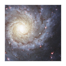 Spiral Galaxy Messier 74 NGC 628 Gallery Wrapped Canvas