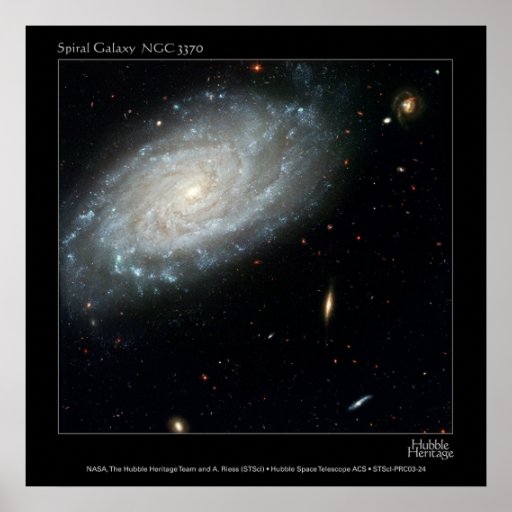 Spiral Galaxy NGC 3370 Posters