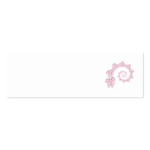 Spiral of Pink Elephants. Fun Cartoon. Business Cards