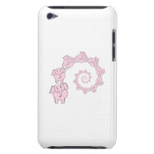 Spiral of Pink Elephants. Fun Cartoon. Case-Mate iPod Touch Case