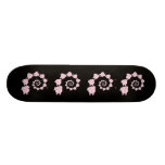 Spiral of Pink Elephants. Skateboard Deck
