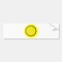 SPIRALYELLOW BUMPER STICKER