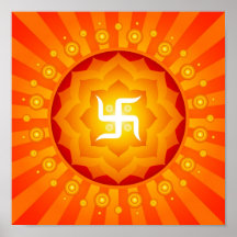 Spiritual Swastika Poster