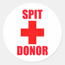 Spit Donor Stickers