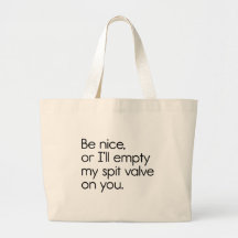 Spit Valve Tote Bags