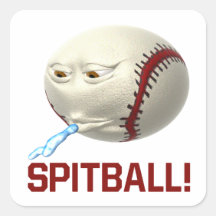 Spitball Square Sticker