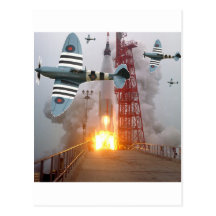 Spitfire at Launch Post Cards